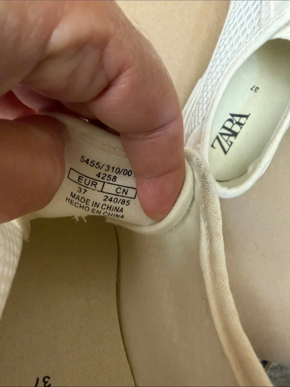 Zara White Platform Lace-Up Sneakers